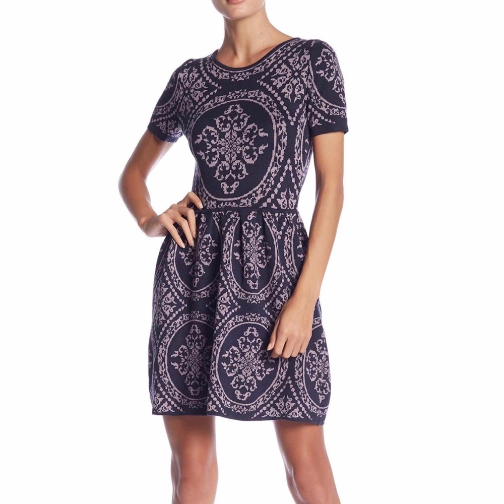 ROMEO and JULIET COUTURE Intarsia Knit Dress